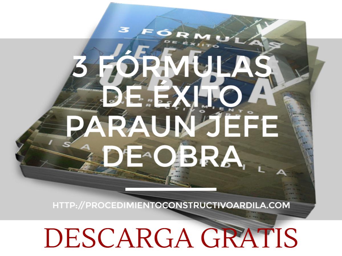 presentación ebook 3 fórmulas para un jefe de obra exitoso
