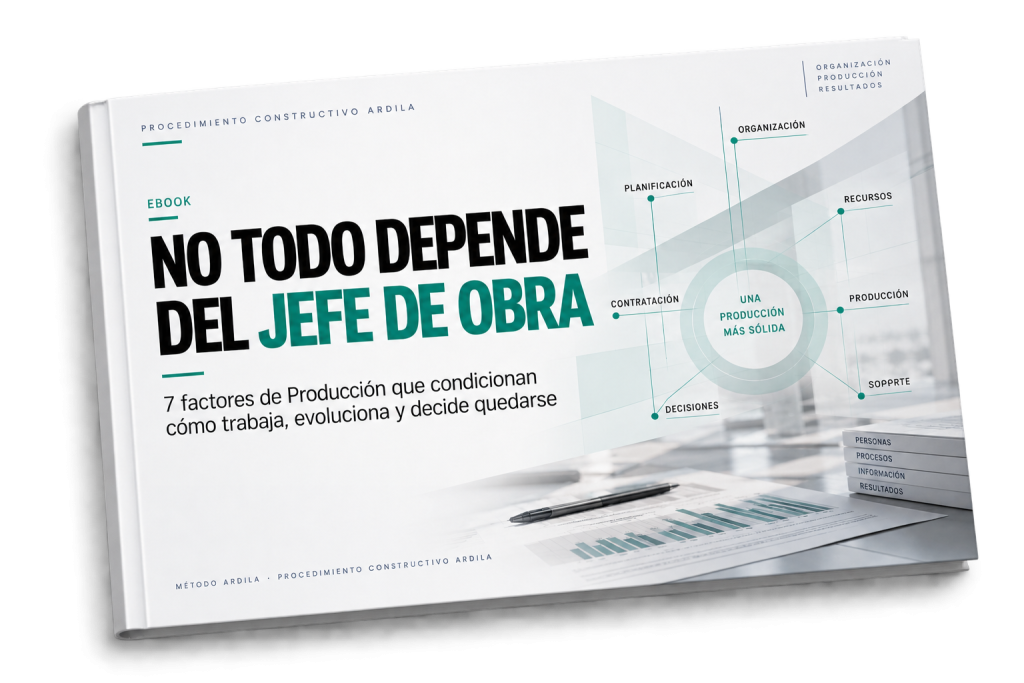 PORTADA NOTOD DEPENDE DEL JEFE DE OBRA EBOOK PARA DIRECTIVOS DE CONSTRUCCION